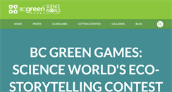 Desktop Screenshot of bcgreengames.ca