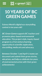 Mobile Screenshot of bcgreengames.ca