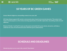Tablet Screenshot of bcgreengames.ca